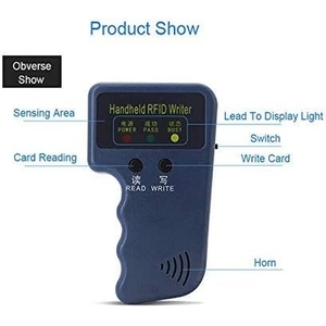 เครื่องอ่านแท็ก RFID/เครื่องทำสำเนาแบบใช้มือถือขนาด125กิโลเฮิรตซ์เครื่อง EM4305 CET5200 T5577แบบ ISO ชิปแบตเตอรี่1K สำหรับคีย์การ์ด ID เครื่องถ่ายเอกสาร/เครื่องเขียน - Product Image 3