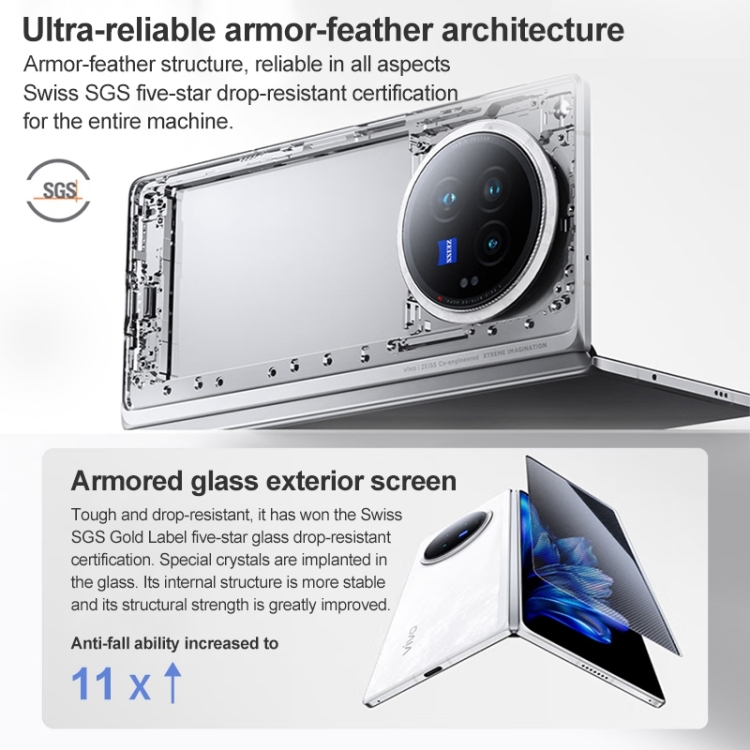 最終値下げ　vivo X Fold3 1TB 16GB RAM　難あり Vivo X Fold3 Pro 5G Dual SIM, 16GB/1TB – Black (CN Version