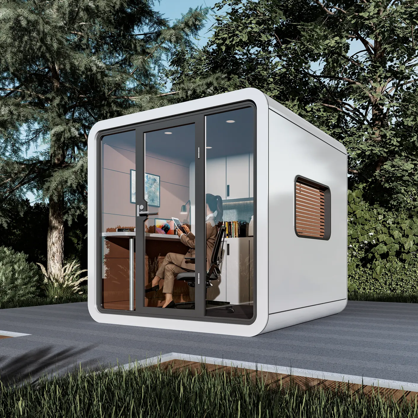 Fabriek Groothandel Ruimte Capsule Eenvoudig Te Installeren Geprefabriceerde Stalen Structuur Vouwcontainer Huizen Voor Villa 'S Prefab Huis