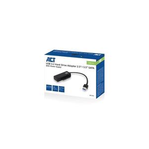 ACT <strong>USB</strong> 3.2 Gen1 <strong>to</strong> 2.5&quot; / 3.5&quot; SATA adapter Cable for SSD/HDD with power supply - Product Image 3
