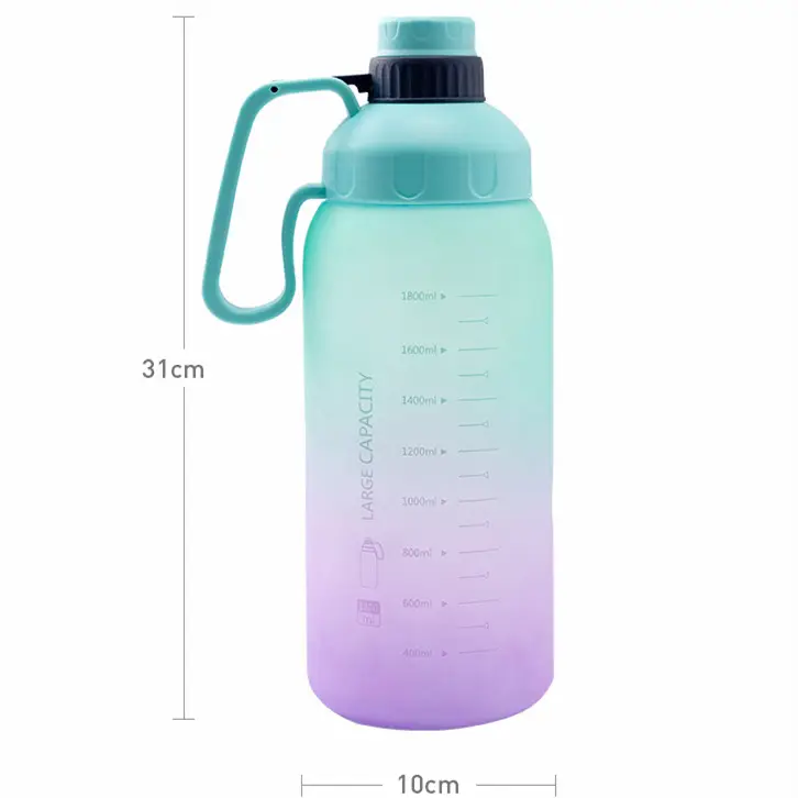 BPA Free Tritan Wieder verwendbare Sport Gallone Wasser flasche für Kinder, die Wasserstoff-Plastik wasser flasche mit benutzer definiertem Logo trinken