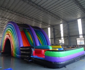 Unicorn Inflatable Bouncer Slide <strong>Rainbow</strong> Inflatable Wet and Dry Slide Colorful Inflatable Water Slide for Sale - Product Image 6