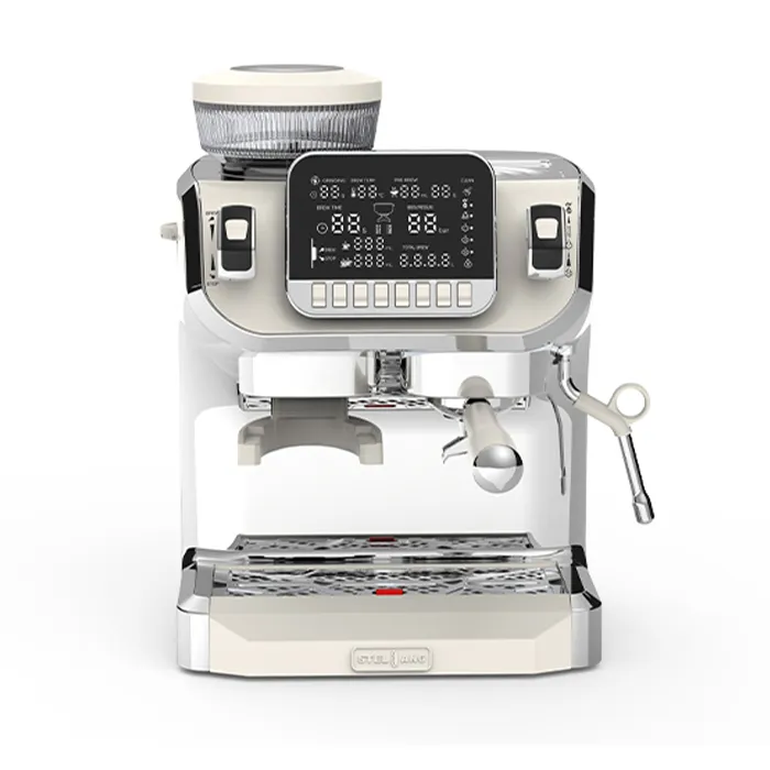 Hotel Professional Automatic Cappuccino All In One Espresso Machine con molinillo y leche