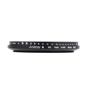 Andoer <strong>58mm</strong> ND Fader Neutral Density Adjustable ND2 to ND400 Variable <strong>Filter</strong> for Canon Nikon DSLR Camera - Product Image 3