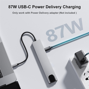 Fabbrica di tendenza multiporta HUB USB C 8 in 1 RJ45 Ethernet 100M Docking Station per dispositivi di tipo C PC computer portatili Smartphone - Product Image 3