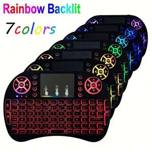 2.4G I8 Mini Wireless Keyboard I8 air Fly Mouse Backlit English Russian Spanish French Remote <strong>Control</strong> for Android Tv Box
