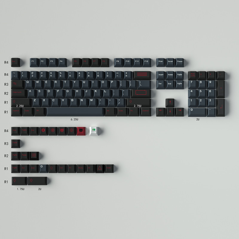 Grey-Evil Dolch-129 Keys