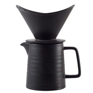 Wholesale 500cc High Temperature Resistant <strong>Ceramic</strong> Coffee Dripper <strong>Set</strong> with Coffee Dripper Stand <strong>1</strong>- <strong>2</strong> Cup Coffee Drip Filter - Product Image 1