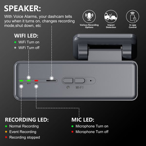 <span class=keywords><strong>2025</strong></span> Dash Máy Ảnh 4K + 1080P Phía Trước Và Phía Sau Được Xây Dựng-Trong Wifi GPS 3.18Inch IPS Màn Hình Dashcam Với Ứng Dụng Điều Khiển Tầm Nhìn Ban Đêm G Cảm Biến - Product Image 6