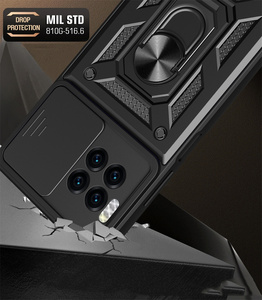 GSCASE Factory Camera Protect TPU PC <strong>2</strong> in 1 Hybrid Cell Phone Cases Kickstand Ring Case for MOTO Razr 50 Ultra - Product Image 2