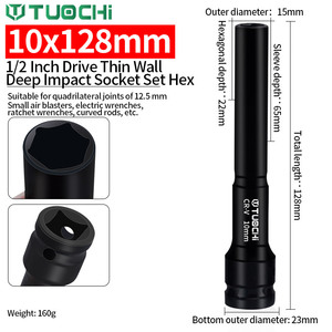 10 mm soket toplu 1/2 sürücü Hex 12 nokta derin lokma seti - Product Image 3