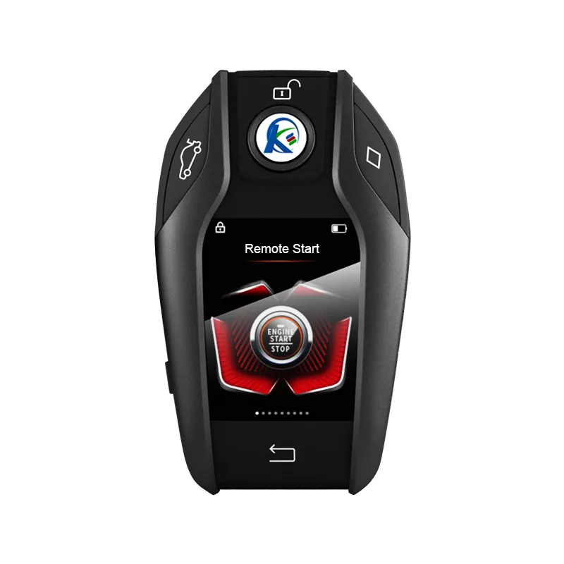 수정 된 범용 스마트 원격 LCD 화면 키 쉘 모든 자동차 모델 한 버튼 시작 영어 한국어 러시아어 태국어 일본어