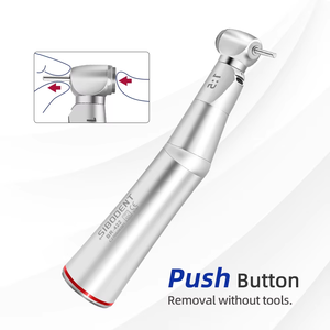 Contre-angle de croissance dentaire 1:5 rouge avec fibre optique pour micro-moteur électrique dentaire implant pièce à main dentaire - Product Image 3