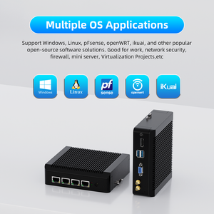 Intel Celeron J4125 4 Lan Quad Core Desktop Nano Mini PC RS232 4*USB X86 Portable Firewall Router Desktop Mini <strong>Computer</strong> - Product Image 6