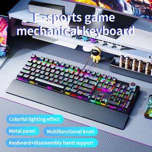 Teclado mecánico para juegos de PC de 104 teclas, diseño de moda, con Teclado mecánico con cable USB para oficina y aprendizaje - Product Image 6