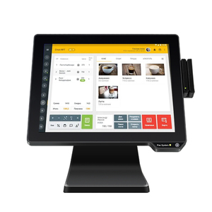 Один экран 15,1 дюймов настольный сенсорный экран pos android System software все в одном POS pos машина терминал кассовый аппарат