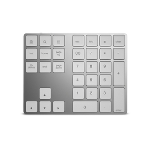 Teclado numérico Original para una mano, teclado inalámbrico de Material Abs portátil de tamaño pequeño