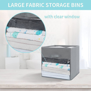 Uncovered Transparent PVC Foldable Storage <strong>Box</strong> with Creative Window Design for Clothing and <strong>Toy</strong> Organization - Product Image 3