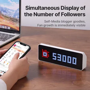 Ulanzi Tc001 akıllı piksel saat Led tam renkli piksel ekran Pomodoro saat Youtube hayranları için ev yeni sürüm - Product Image 2