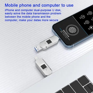 Alta tecnología de seguridad encriptada 64GB 128GB 256GB 512GB unidad flash USB segura 3,0 con cifrado de huellas dactilares USB clave pendrive - Product Image 4