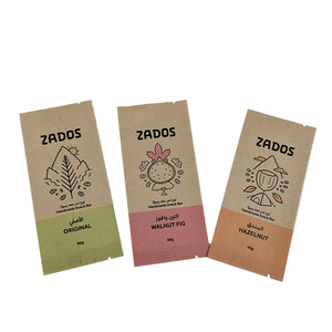 Sinh thái thân thiện in nhỏ có thể tái chế <span class=keywords><strong>Kraft</strong></span> Giấy gói tùy chỉnh nhiệt con dấu phân hủy sinh học bao bì túi với logo của bạn - Product Image 1