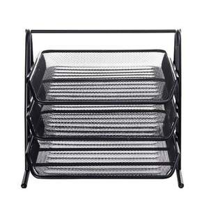 工場卸売オフィカルラックファイル3層金属紙トレイA4棚ファイルラック紙ファイルデスクトップストレージ - Product Image 6