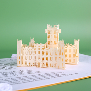 עיצוב מותאם אישית חדש חיתוך ידני אירופה בניין עבודת יד בניין D כרטיס פופ - Product Image 4