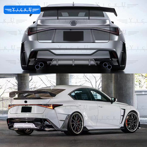 Yicku คาร์บอนไฟเบอร์คุณภาพสูงสำหรับ Lexus 2022-2024 250 300 350อัพเกรดสไตล์ช่างฝีมือกระโปรงด้านหน้าขอบด้านข้างตัวกระจายแสงด้านหลัง - Product Image 3