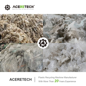 500-2000キログラム/時間廃棄物LDPE/LLDPEフィルムプラスチックリサイクル粉砕および洗浄乾燥機AWS-PE - Product Image 2
