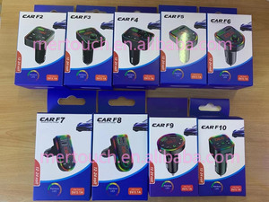 อุปกรณ์ MP3ไฟ LED สำหรับชาร์จในรถยนต์, อุปกรณ์รับส่งสัญญาณวิทยุ FM แบบไร้สายที่ชาร์จในรถรองรับการรับสาย - Product Image 2