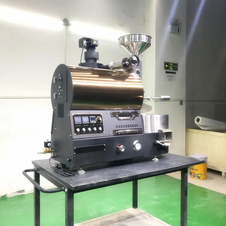 Pequeña máquina automática de frijoles máquina convencionales industrial y comercial de manejar tostador de café torrefaccion