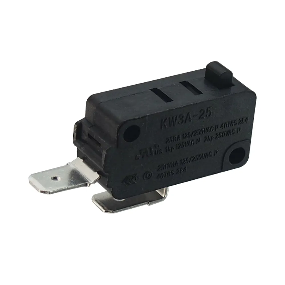KW3A مفتاح كهربائي صغير 25A250V ، مفتاح ضغط كهربائي عالي الجودة وطويل العمر ، مفتاح الحد الصغير