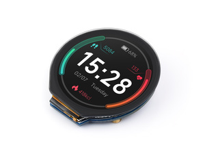 Waveshare Módulo de pantalla LCD redonda de 1,28 pulgadas con panel táctil, resolución 240*240, comunicación IPS, SPI e I2C - Product Image 2