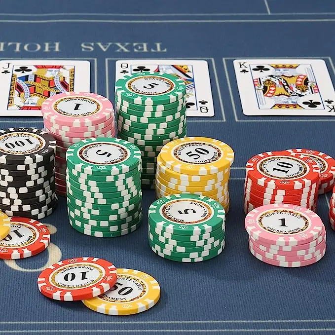 Custom 1000 Premium Poker Chips Denominações Qualidade Set 11.5 Gram Casino Chip