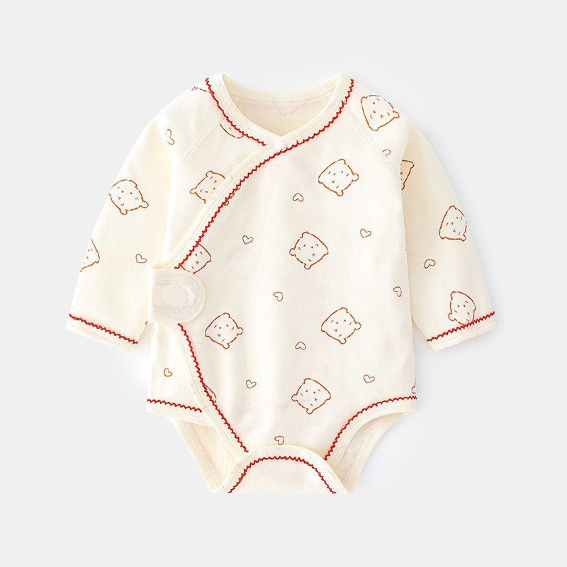 Beige (red heart bear lace bodysuit)