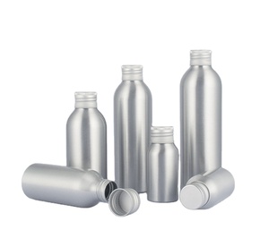 30ml 50ml Empty Refillable Aluminum Bottles with Black Aluminum Lids for Skin Care Essential Oils and Perfume - Product Image 2