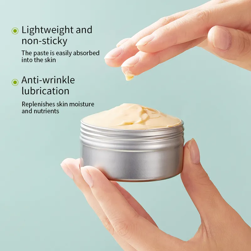 80g crème anti-rides pour le visage rétrécir les pores extrait naturel de Cordyceps avec lotion pour le visage à l'acide hyaluronique