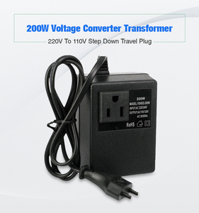 Nuovo trasformatore convertitore di tensione da 200W Step Down convertitore da trasformatore di tensione da viaggio Step Down da 220V a 110V ca - Product Image 2