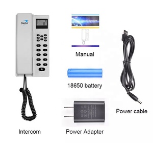 Sistema de intercomunicador de audio para puerta, señal inalámbrica de 433MHZ, pantalla LCD