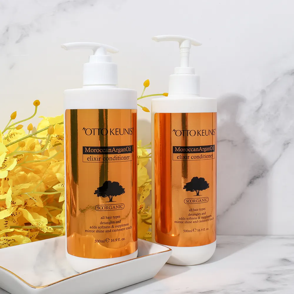 Natural argan óleo creme condicionado shampoo e condicionador cabelo suave e desembaraçador