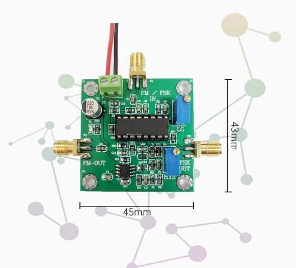 FM/FSK Demodulation Module Signal Processing Receiver KW_NE564 Demodulatable Carrier Frequency 10M-90M