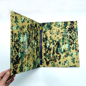 Tùy chỉnh A4 ngụy trang Danh mục đầu tư thư mục chất kết dính bền nylon Polyester PU da mở rộng tập tin Clip văn phòng nộp hồ sơ - Product Image 2