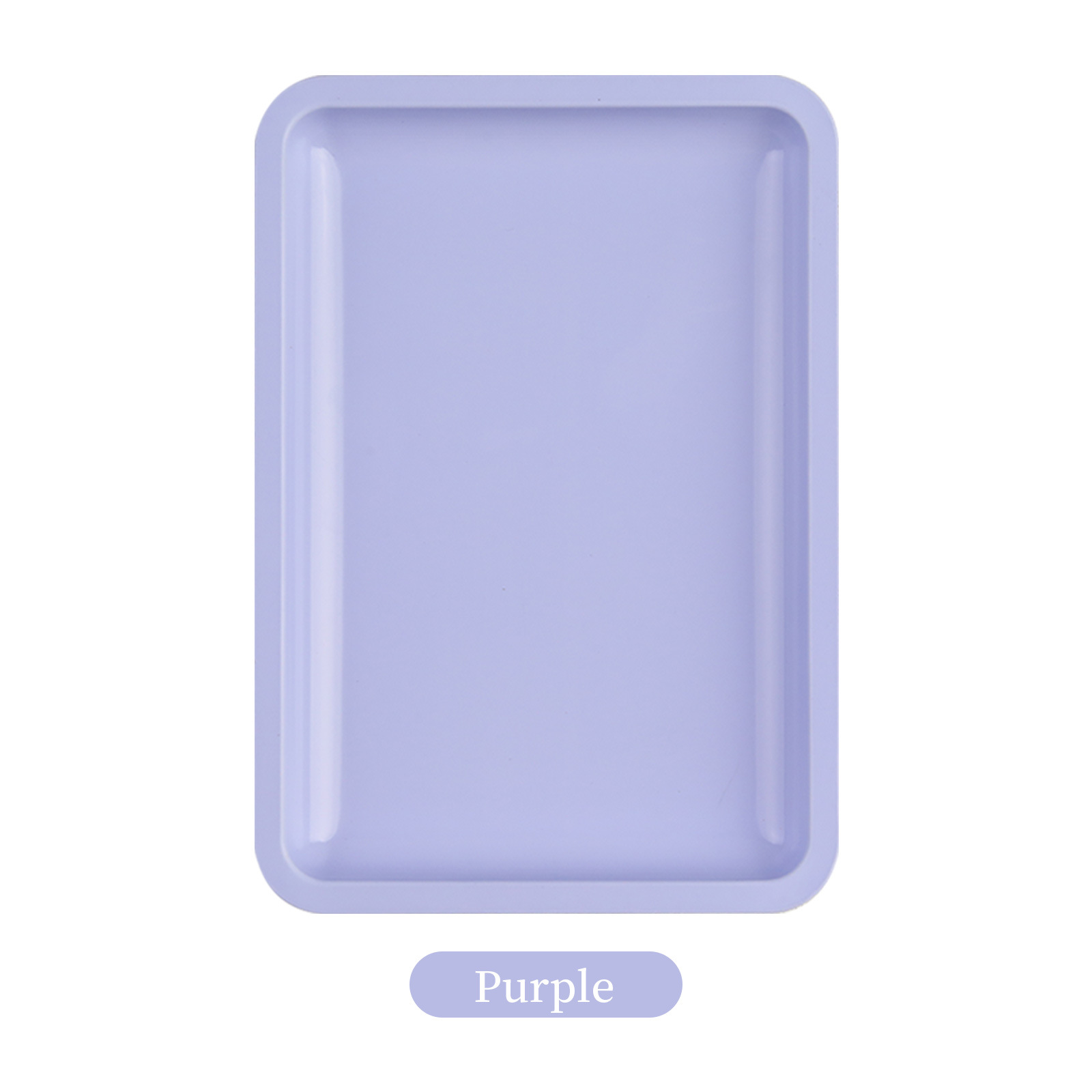 Plateau de rangement carré violet