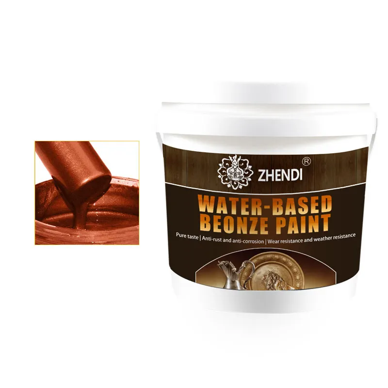 Super Bright Water-Based Paint Special Bronze Powder Paint For Gypsum Line