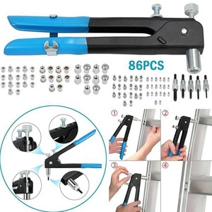 <strong>Kit</strong> Nail Household Repair <strong>Tool</strong> Screw Hand Riveter <strong>Kit</strong> 86pcs M3-M8 Manual Threaded Nut Rive <strong>Tool</strong> Heavy Duty Blind Insert Rivetin - Product Image 4