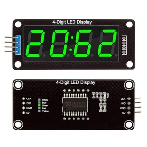 TM1637 0.56 zoll 4-Digit 7 Segments Digital Tube Clock Module Double Dots Blue Yellow White Green Red LED Display - Product Image 6