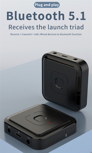 3 in <strong>1</strong> <strong>Bluetooth</strong> 5.<strong>1</strong> Audio Receiver Transmitter 3.5mm Stereo Wireless Audio <strong>Adapter</strong> With Mic Talk BT-22 for TV Computer Speaker - Product Image 4
