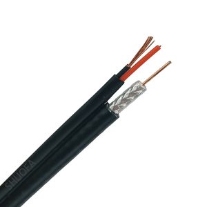 RG59 güç kablosu kompozit Video ve güvenlik kamerası açık koaksiyel kablo CCS iletken gözetim güç ve Video kablosu - Product Image 1