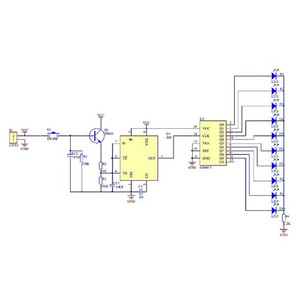 Yuvarlak şanslı döner kiti CD4017 NE555 öğrenme kiti için ilginç DIY kiti elektronik üretim - Product Image 6