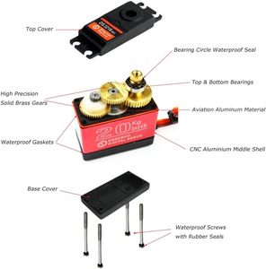 20KG Digital Servo High Torque Ganzmetall getriebe Wasserdichtes RC-Modell DIY DS3218MG 270-Grad-Steuermotor-Treiberplatinenmodul - Product Image 3